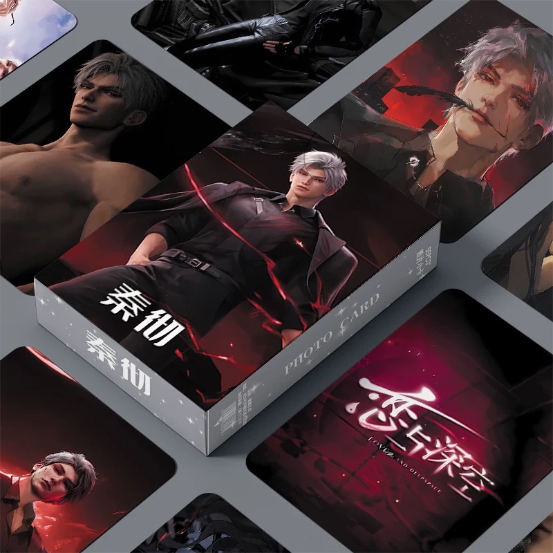 55 ชิ้น/เซ็ตเกมความรักและ Deepspace Sylus เลเซอร์การ์ด Lomo เกมส่วนบุคคลตัวอักษร HD Photocard คอสเพลย์ของขวัญ