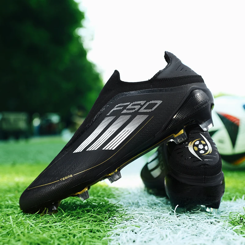 Men's High Quality Football Boots Professional AG/FG Soccer Shoes Kids Anti-Skip Training Soccer Cleats High Top Cleats