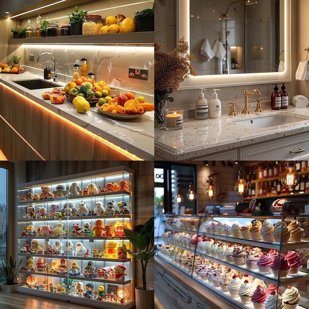 USB LED Strip Lights 5V 320LEDs/M Warm White COB LED Strip Flexible Lamp Tape DIY TV Mirror Backlight Kitchen Room Lighting