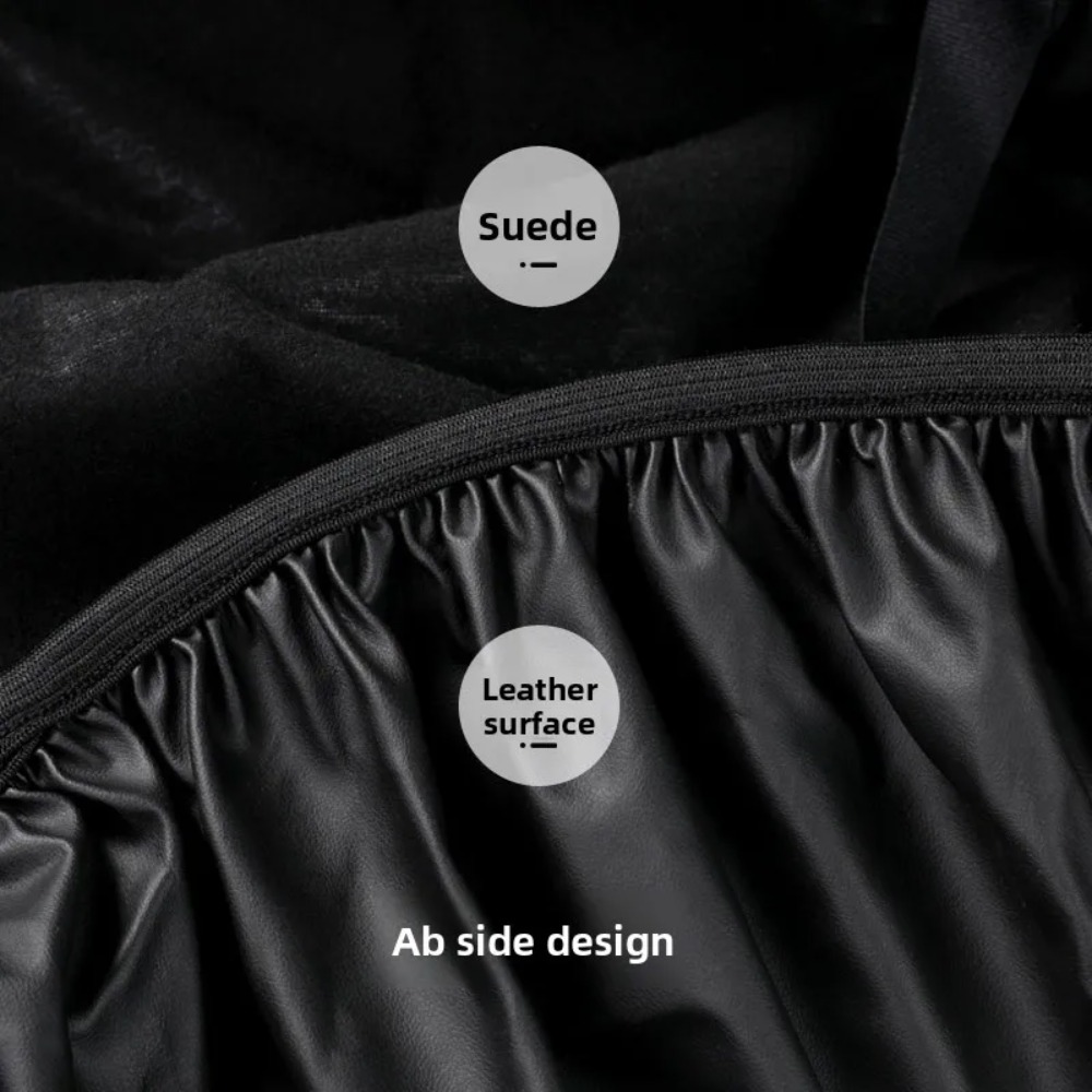 Motorcycle Seat PU Leather Cover Waterproof Dustproof Sunscreen Motorbike Scooter Cushion Seat Cover Protector Cover Accessories