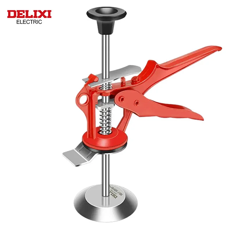 DELIXI ELECTRIC Jack-up-Gerät, einkolbiger Fliesenhöhenregler, Höhenerhöhung, Fliesenhöhung, Locator, Brecheisen-Werkzeuge