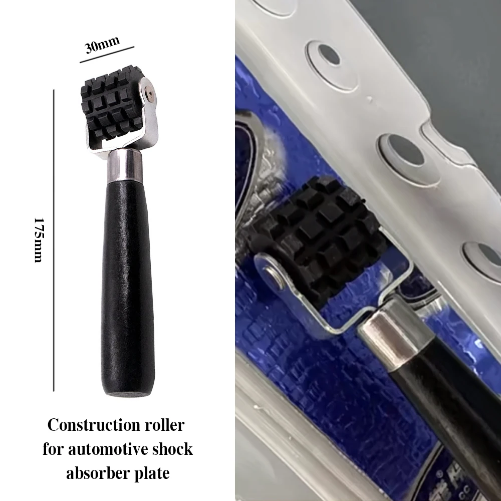 รถกันเสียงล้อยาง Patching Compaction Roller ล้อรถยนต์เสียงฉนวนกันความร้อนลูกกลิ้งผ้าฝ้ายผลักดันล้อเครื่องมือ
