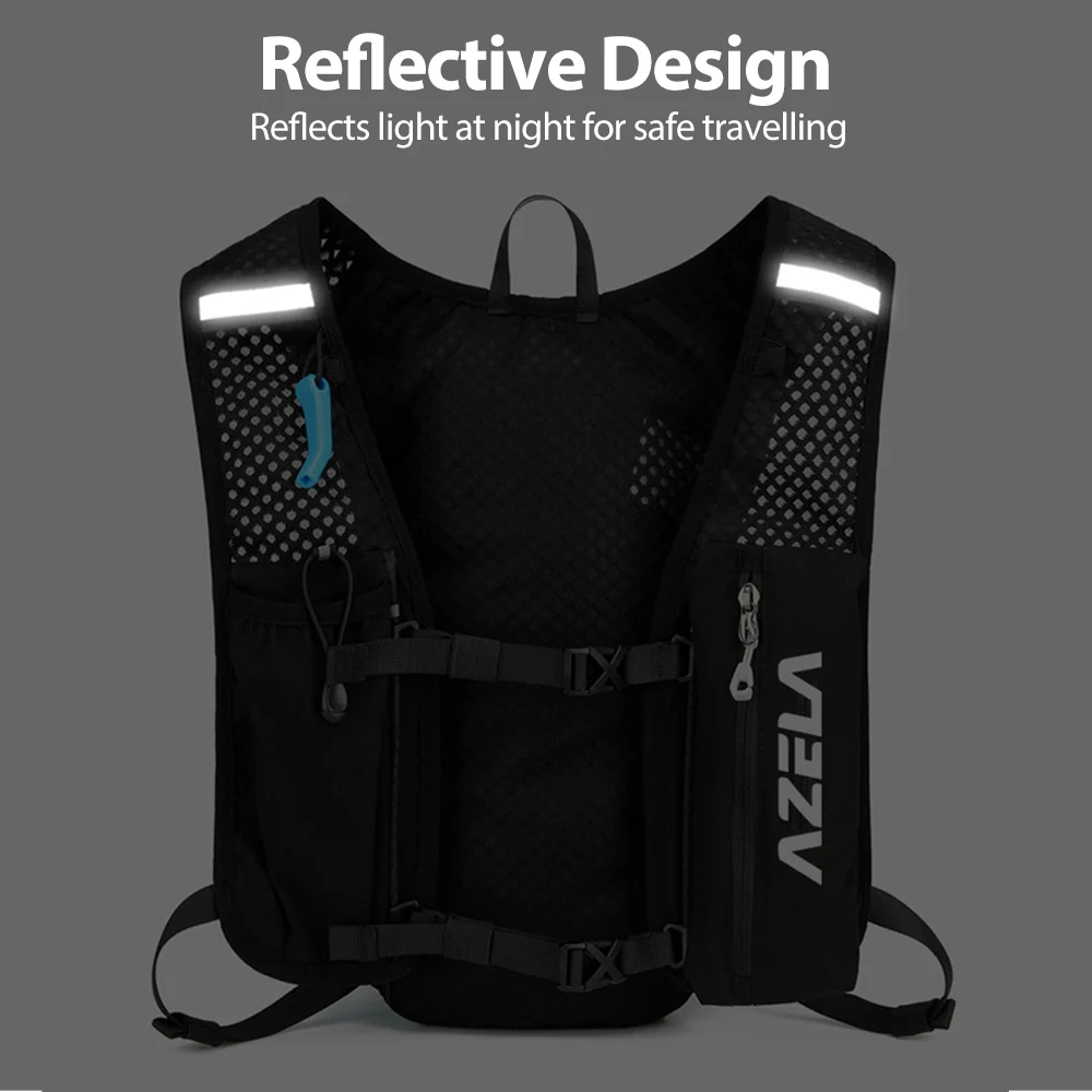 NEWBOLER Trail Running กระเป๋าเป้สะพายหลัง 5L Ultra น้ําหนักเบา Hydration Vest Breathable Functional Pack สําหรับมาราธอนขี่จักรยานเดินป่า