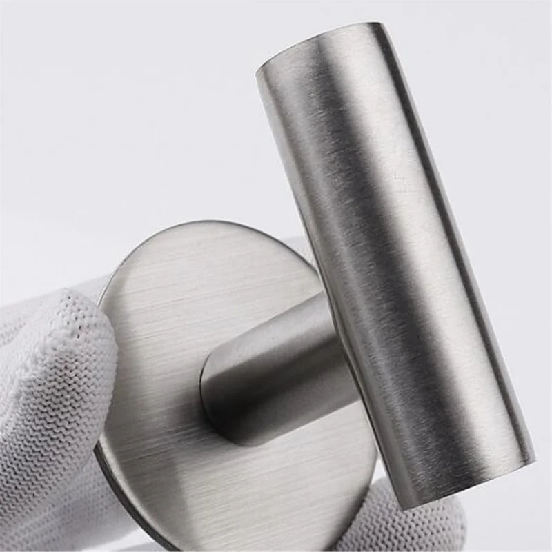 1 Chiếc Đồng Hồ Thép Không Gỉ Bạc Phòng Tắm Phần Cứng Bộ Giá Treo Khăn Hộp Đựng Giấy Vệ Sinh Khăn Móc Phụ Kiện Phòng Tắm