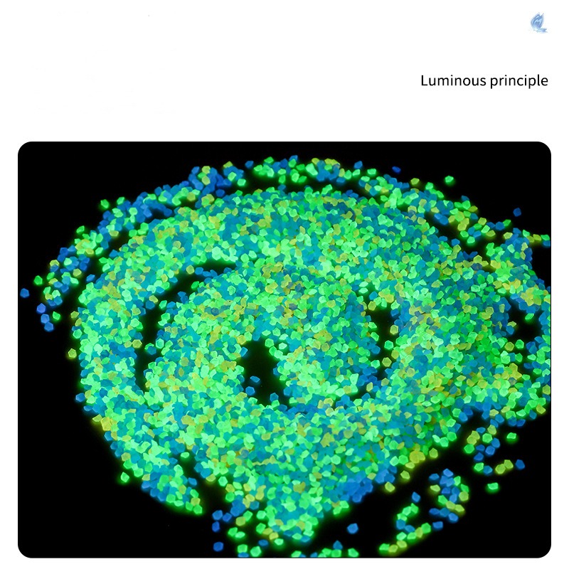 1000pcs 3-5mm Luminous Sand Glow In Dark Pebbles Stone Home Garden Yard Outdoor Path Lawn Decorations Fish Tank Aquarium Decor