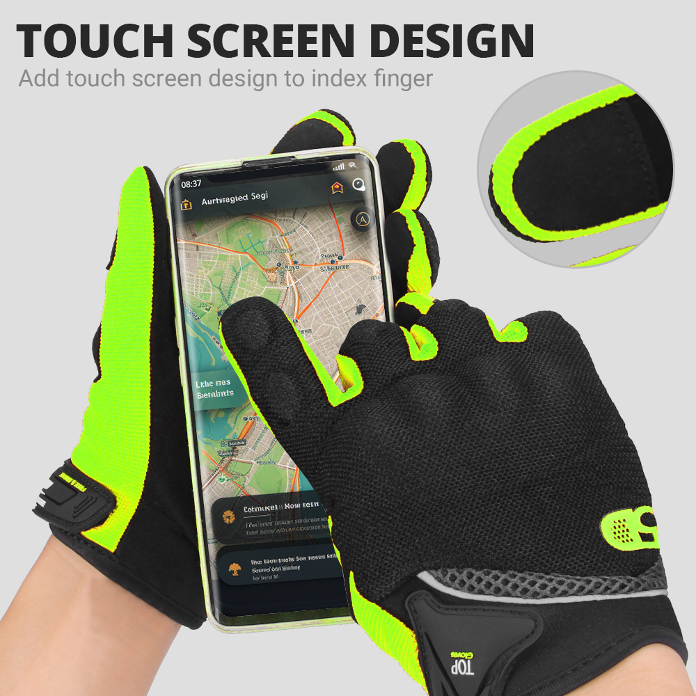 Motorrad Atmungsaktive Racing Handschuh Motorrad Voll Finger Handschuhe Motocross Motorrad Atem Mesh Touchscreen Racing Handschuh