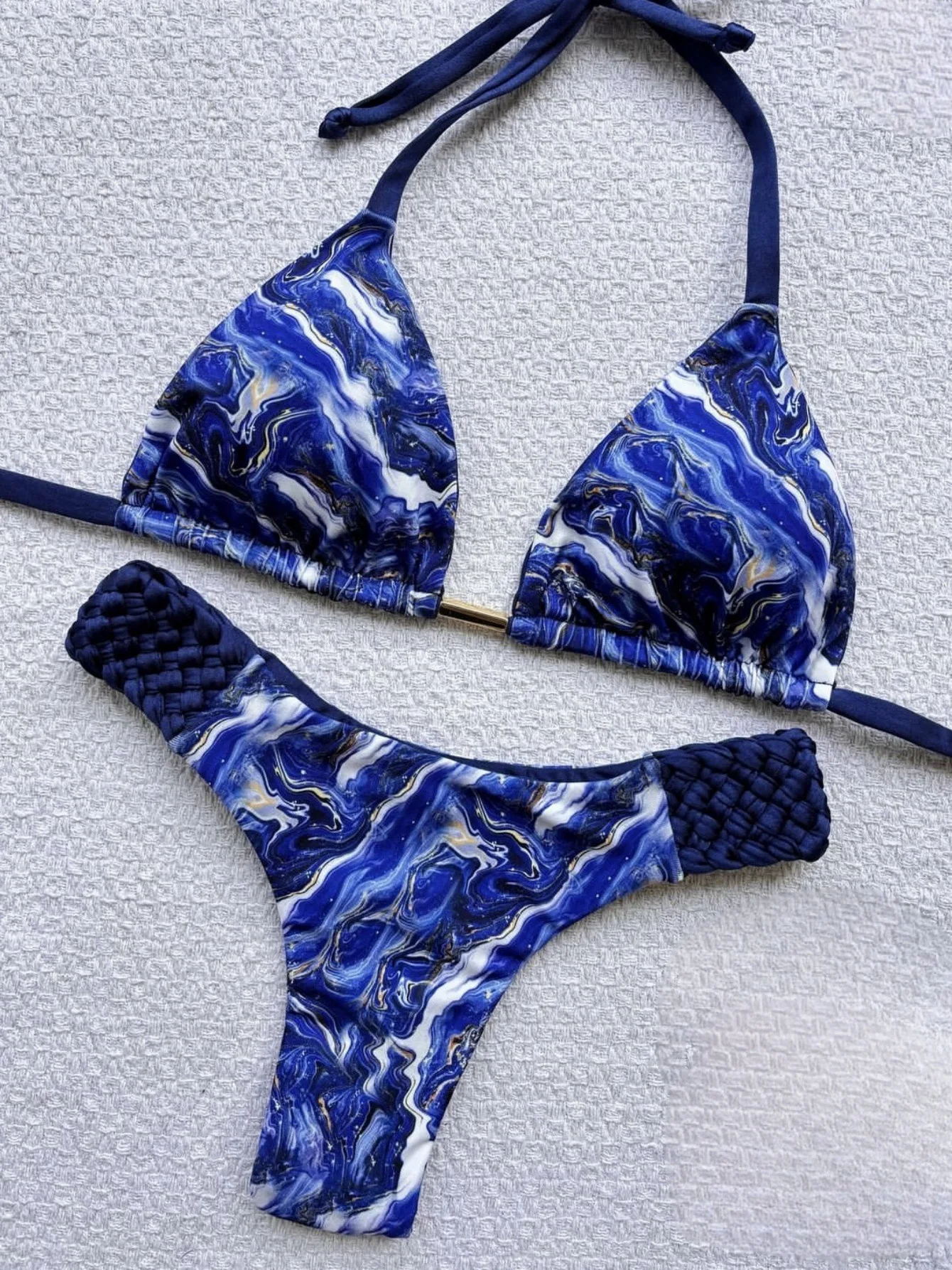 RUOTONSEPT imprimé licou Mini string coupe haute Bikini femme maillot de bain femmes maillots de bain deux pièces Bikini ensemble baigneur maillot de bain bain