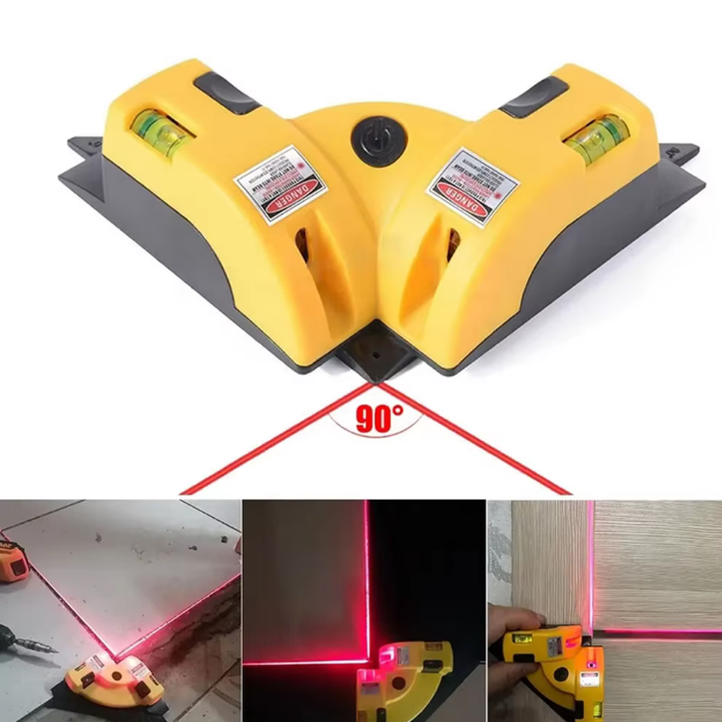 90 ° Livello laser a infrarossi Proiezione di linee orizzontali verticali Livello per piastrellatura quadrata Misurazione accurata laser