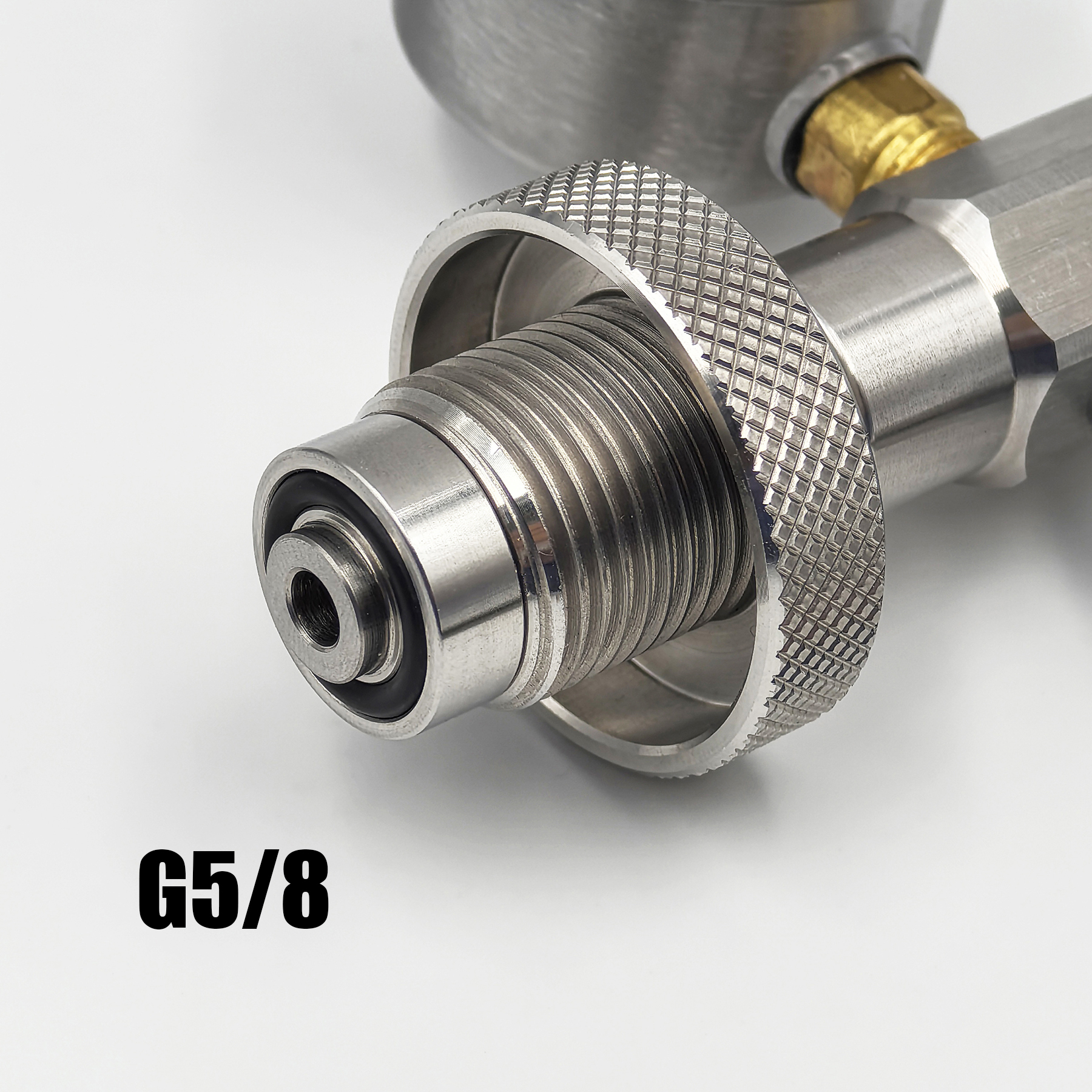 Hpa 4500psi/300bar mergulho de ar din g5/8 conectar estação de enchimento adaptador de carregamento válvula aço inoxidável com mangueira