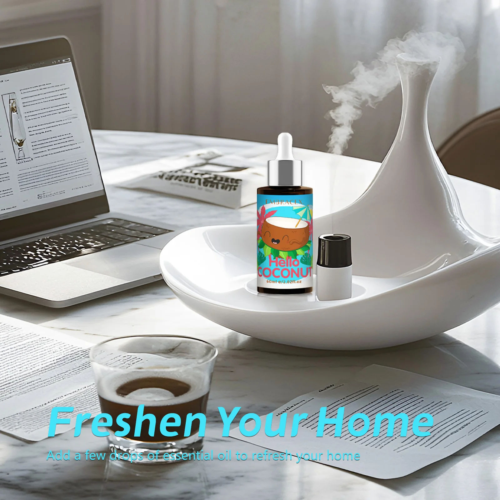 11Style 60ml Essential Oils Send A Dropper Parfum Home Perfume Massage Oil For Diffusers、Candles Making、Car Aromatherapy