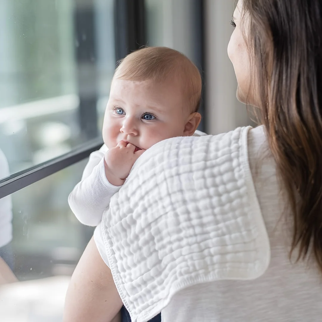 Große Musselin-Spucktücher, Handwaschlappen für Babys, extra saugfähig und weich, Milchspucklappen für Jungen und Mädchen für die Registrierung von Neugeborenen
