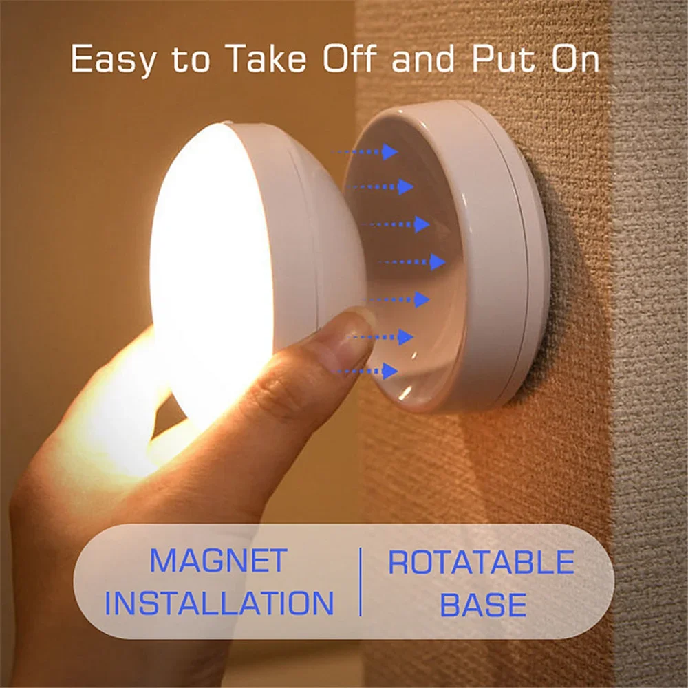 LED Night Light USB Charging Intelligent Human Induction For Bedside Cabinet Home Wardrobe Lighting Motion Sensor Light led Lamp