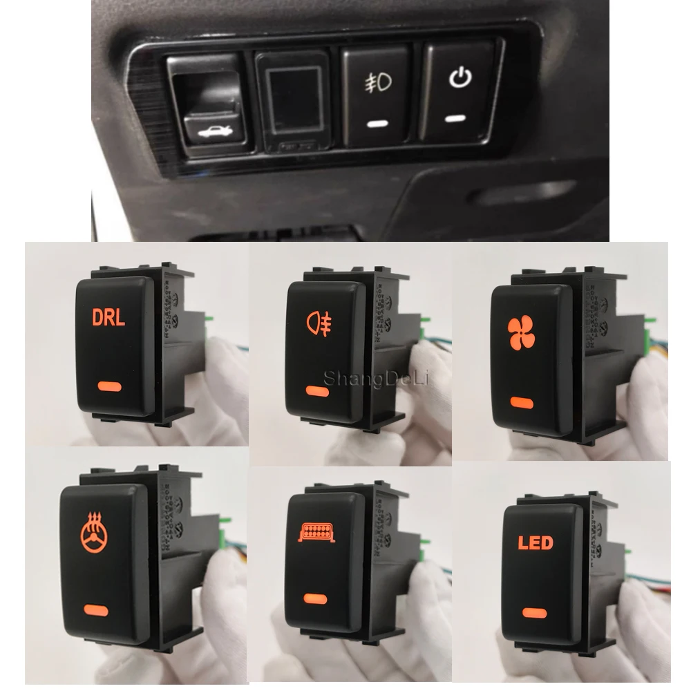 Tự Động Đèn LED Sương Mù Phía Trước Đèn Phía Sau Đèn Sương Mù Nút Áo Có Dây Dành Cho Xe Nissan Qashqai 2008 - 2015