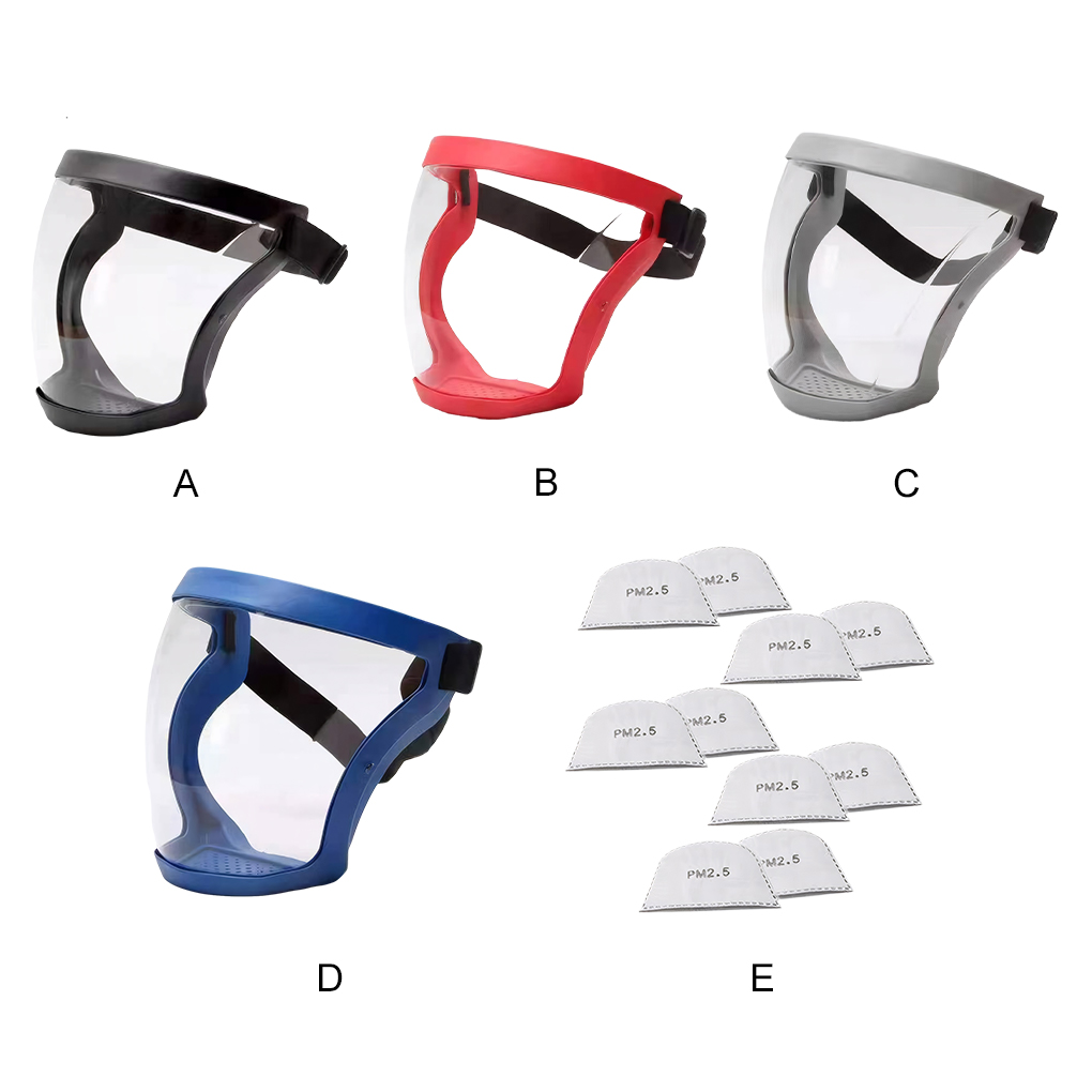 หน้ากากป้องกันใบหน้าเต็มรูปแบบป้องกันหมอกพร้อมตัวกรอง Anti Splash หน้ากากป้องกันหยดหัวสวมแว่นตา Space Spherical Goggles