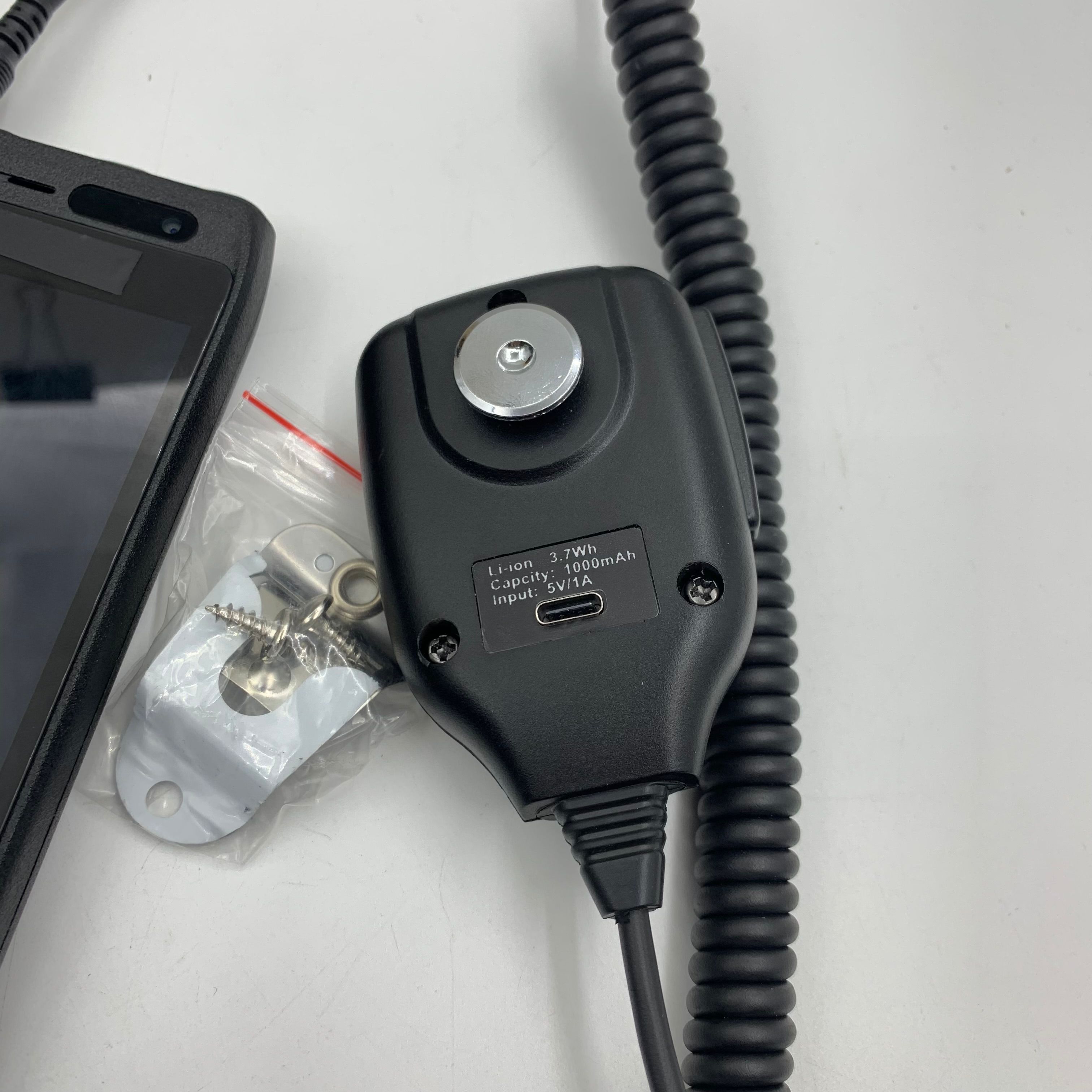 3.5mm Jack Plug  PTT Handheld and Shoulder Speaker  Microphone for zello radio