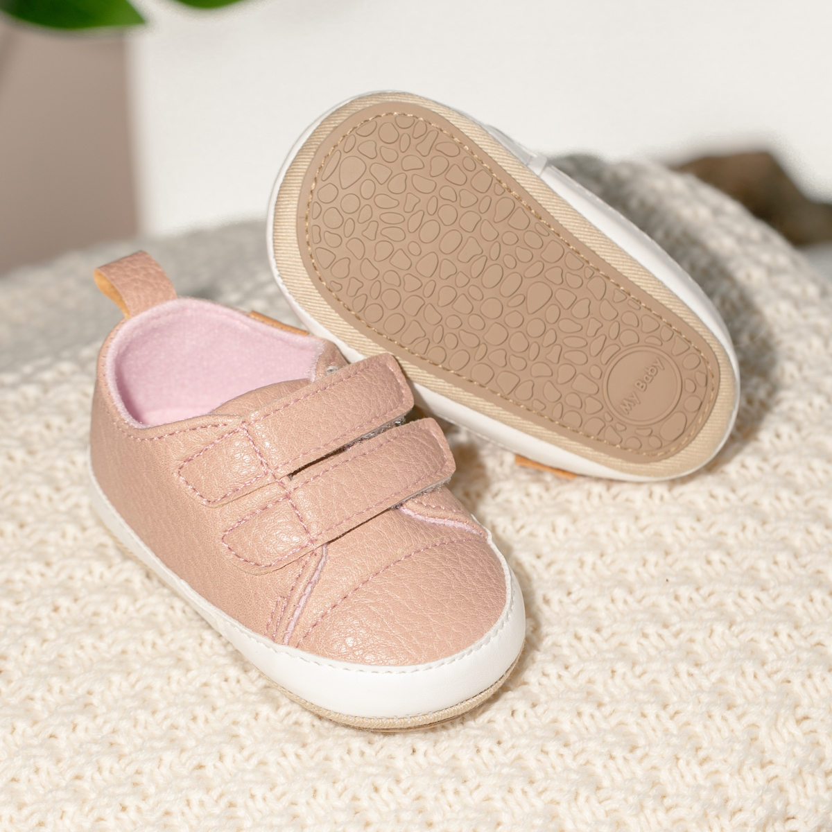 แฟชั่นคลาสสิกเด็กรองเท้าผ้าใบลําลอง Vintage PU หนัง 4 สีเด็กทารกยางนุ่ม Sole ลื่นทารกรองเท้าเปล
