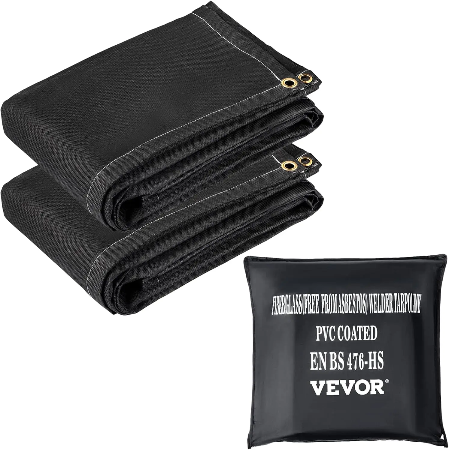 Fire Blankets,2 Pack Welding Blankets,8' x 10' Fire Suppression Blanket, 1022°F Flame Retardant Blanket, Fire Emergency Blankets