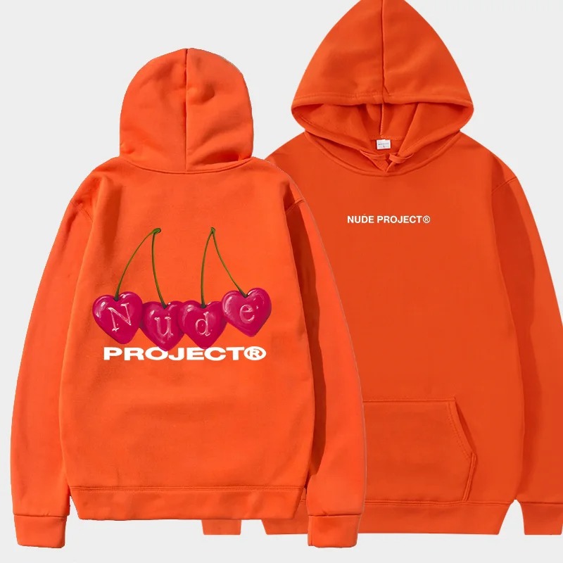 Nude Project dunne dameshoodie, merksweatshirts, Y2K Clo