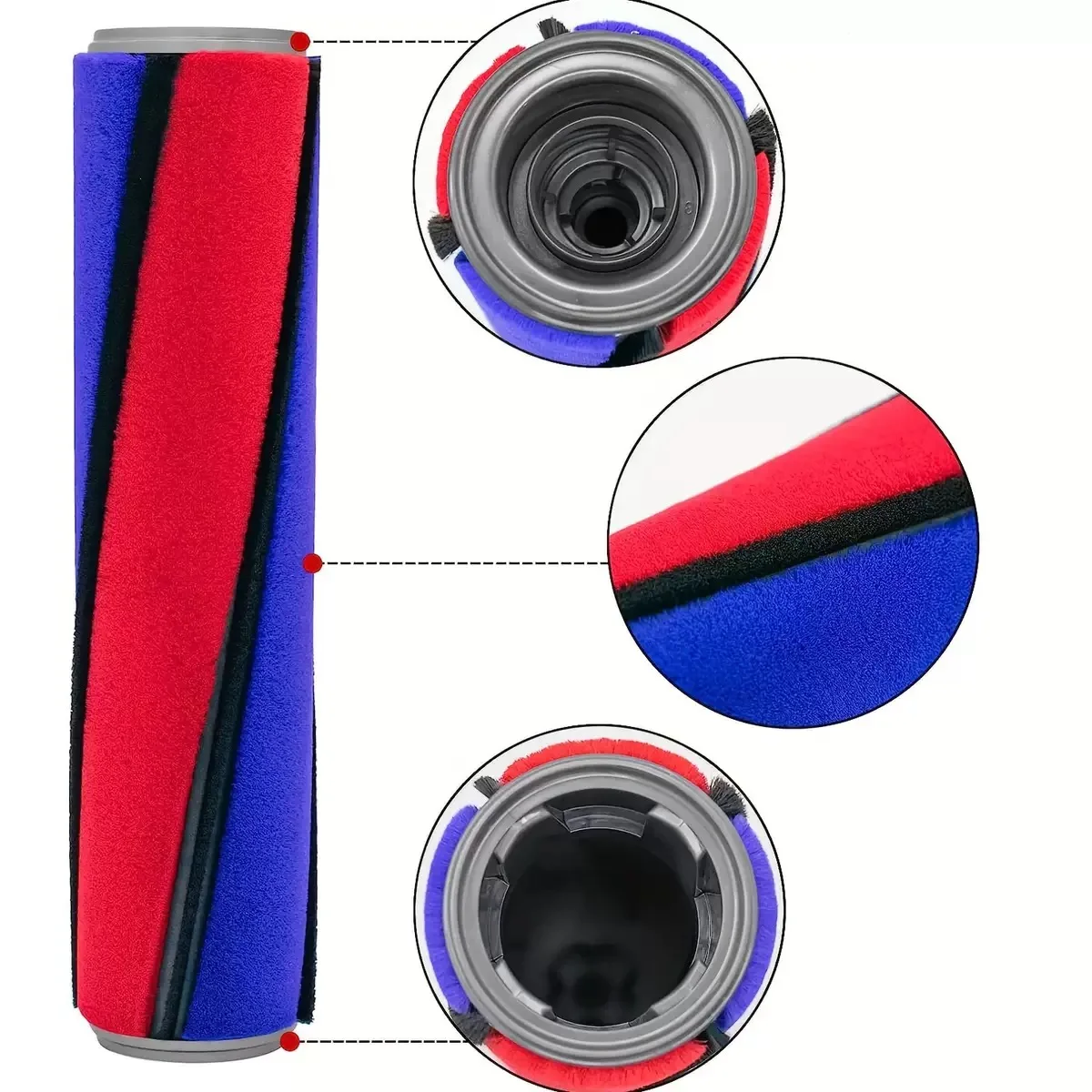 Compatible For Dyson V7 V8 V10 V11 V6 Vacuum Cleaner Soft Roller Brush Carpet Brushroll Bar Spare Part Replacement Accessories