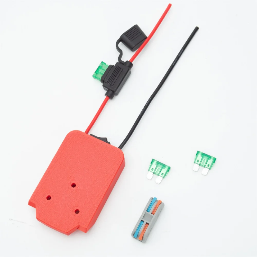 Adaptador de ruedas eléctricas de 14AWG para conector de alimentación de batería de litio Lidl Parkside X20V Team DIY con interruptor