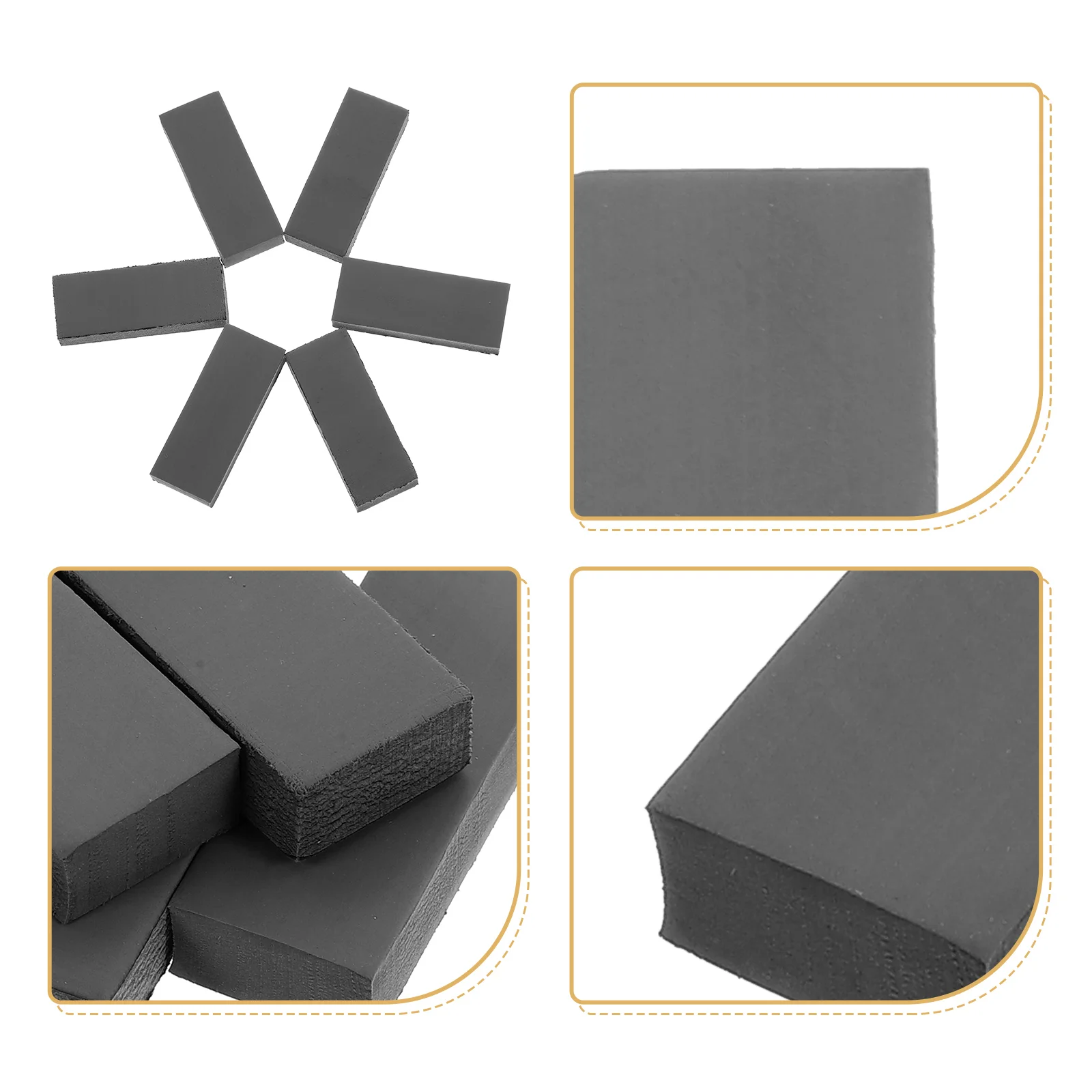 10 Pcs Photosensitive Stamp Pad Accessory DIY Material for Cuttable Making Postage Stamps Suite Portable Rubber Small