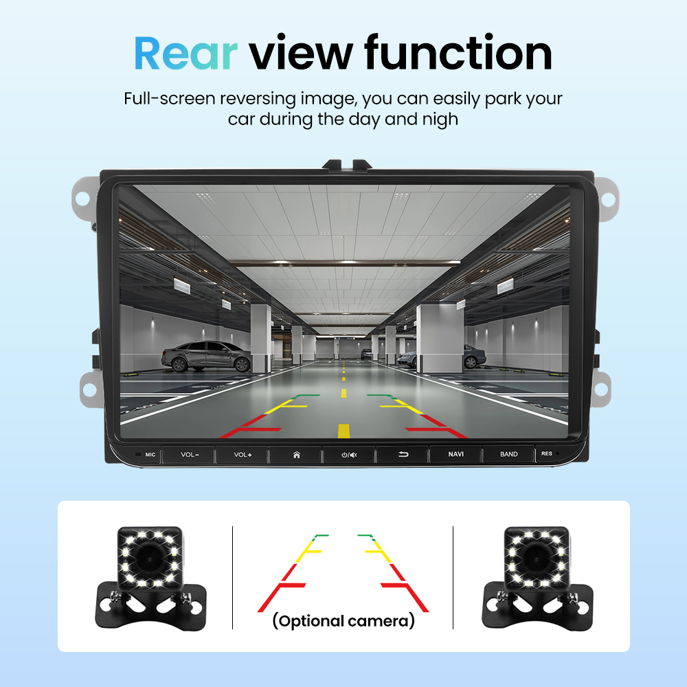 Autoradio 9 ", Android 10, navigation GPS, WiFi, BT, FM, unité centrale, écran partagé, pour voiture VW Passat 6/7 CC, Polo, GOLF 5/6, Touran T5
