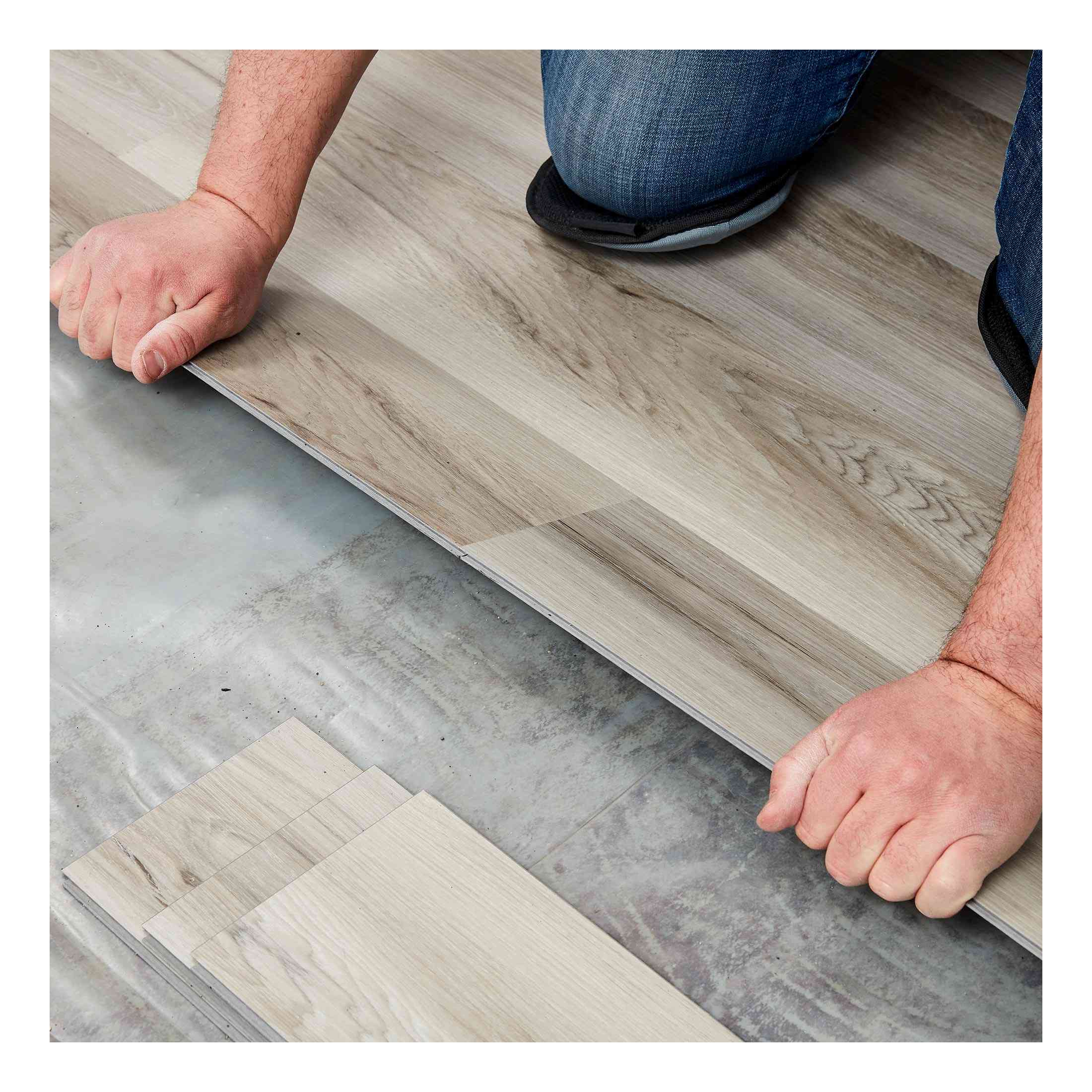 พื้นพลาสติก SPC แกนแข็งไวนิล 100%