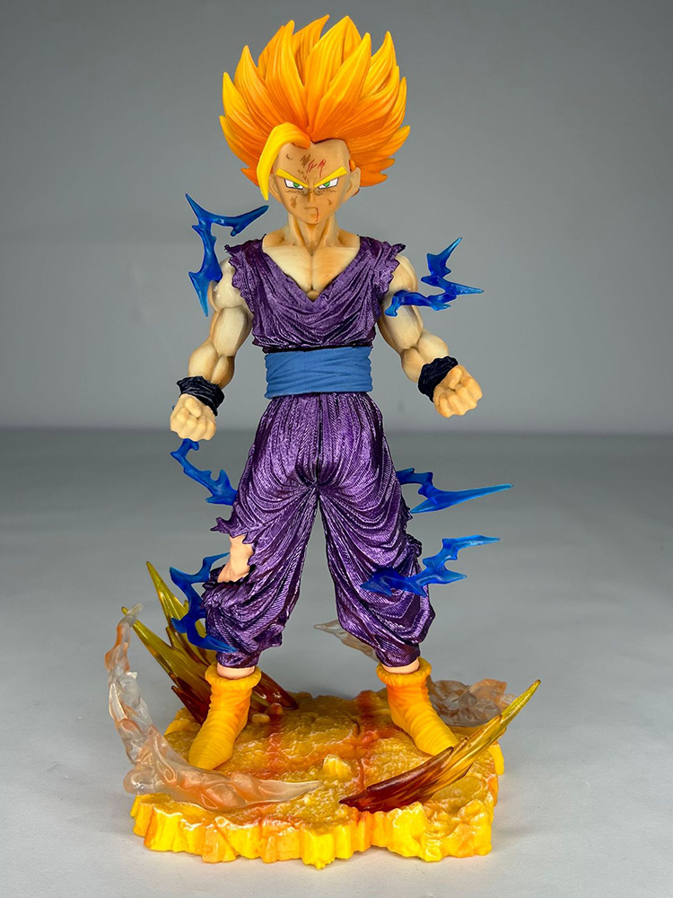 25ซม.Dragon Ball ZอะนิเมะSon Gohan Action Figurine Super Saiyan 2โทรศัพท์มือถือเกมของเล่นเด็กตกแต่งSon Gokuฟรีของขวัญ