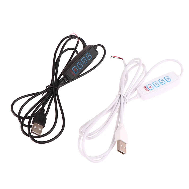 1.5M USB 5V LED Driekleur Dimmen Kleur Schakelaar Kabel Dimmer 4-Key Controller 2CH Voor Laagspanning LED CCT Bicolor Licht