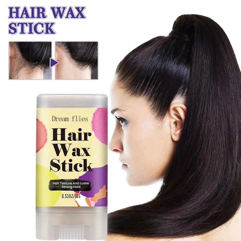 Haarwachsstift zum Verlegen von Fliegen immer Haare Pomade-Stick Langlebiger Haar-Styling-Wachsstift Einfach zu verwendendes Haar-Styling-Produkt