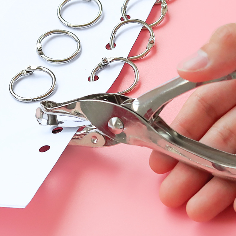 Single Hole Puncher ความจุ 6 มม.Hole Puncher มือเครื่องตัดกระดาษกระดาษสําหรับ Scrapbooking เครื่องมือ Home Office อุปกรณ์โรงเรียน
