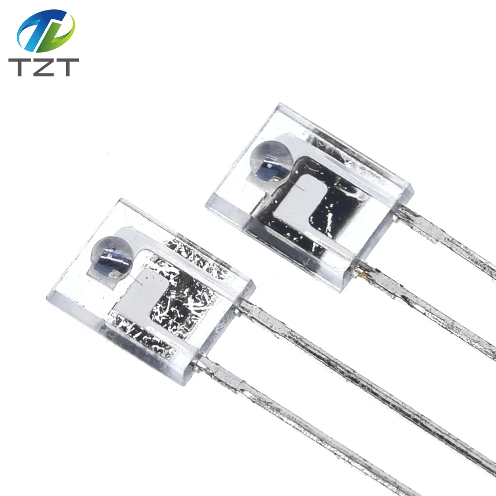 TZT 10pcs PT908-7C-R Infrared Receiving Tube Square Side Photosensitive Receiving