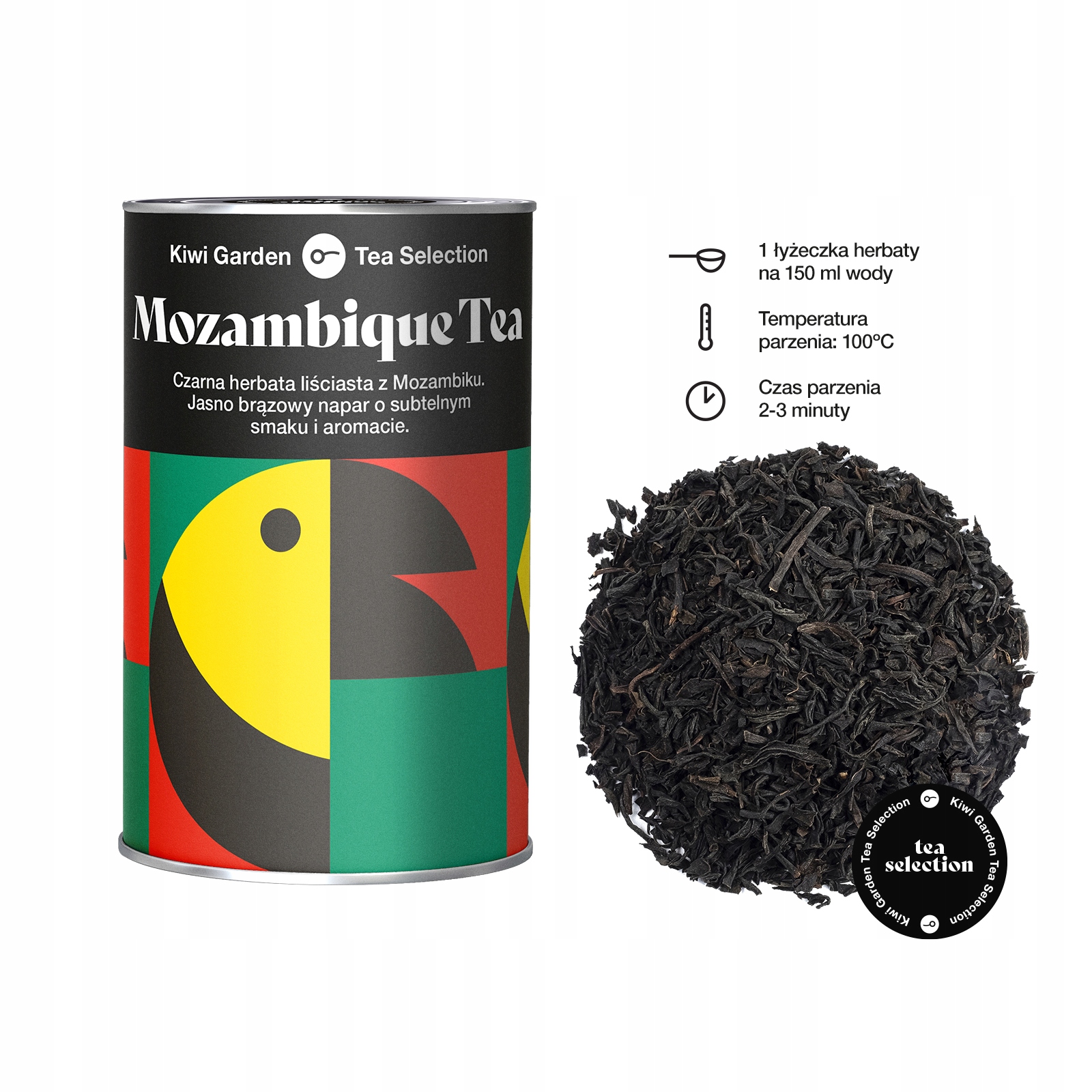 Czarna Herbata Mozambik liściasta 100g Kiwi Garden