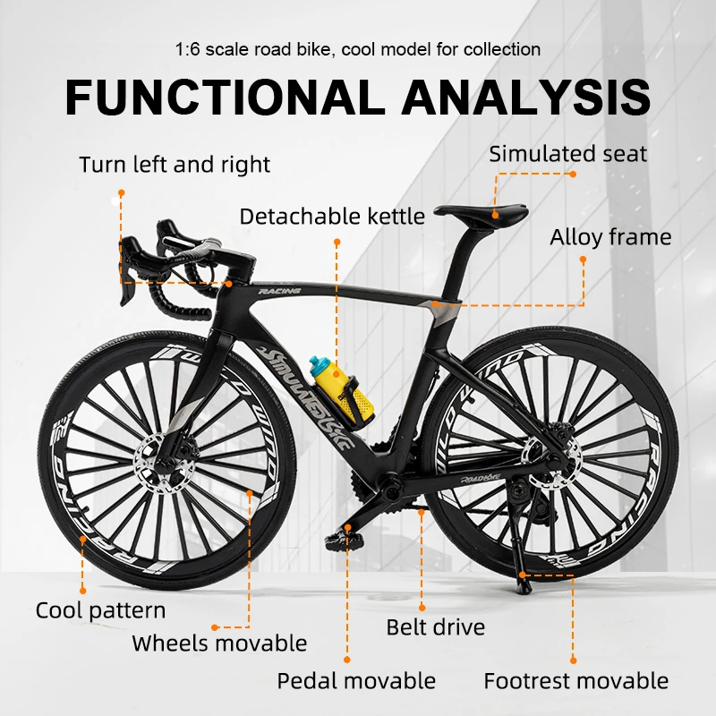 Modelo de bicicleta de montanha de metal vintage desktop mini liga clássico brinquedo de bicicleta fundido modelo de dedo decoração de casa