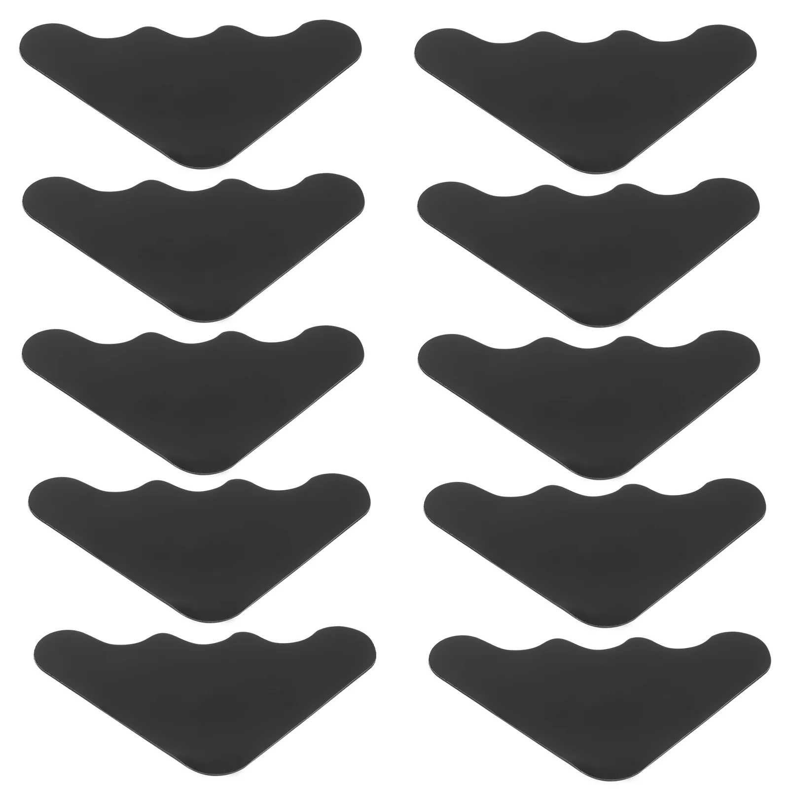 10Pcs Never Curl Rug Corner Grippers PU Washable Rug Pad Grippers for Hardwood Floors Tiles Carpet Corner Grips