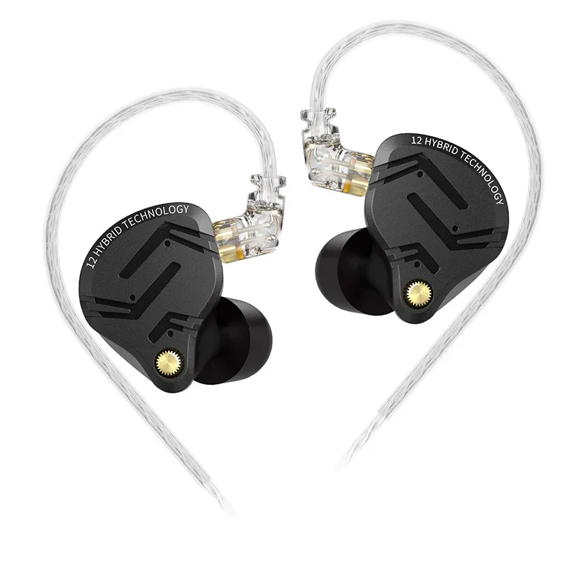 KZ ZS12 PRO X Металлические наушники 1DD + 5BA Гибридные HIFI Басовые наушники-вкладыши Монитор Музыкальная спортивная гарнитура с шумоподавлением Новое поступление