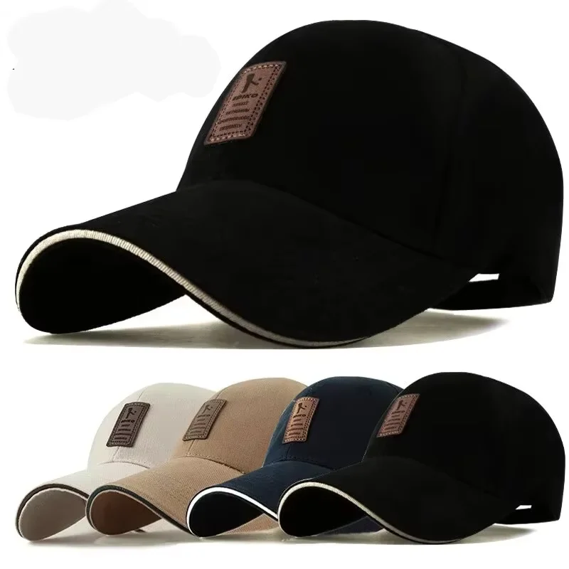 Cappello da baseball da lavoro semplice quattro stagioni Cappello da sole per esterno da uomo Cappello da sole per il tempo libero in cotone Cappello da golf Cappello da baseball in cotone,