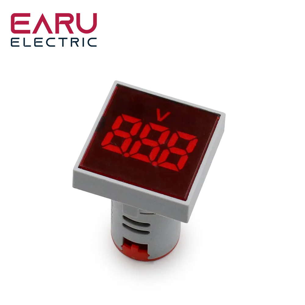 Мини-вольтметр, 22 мм, 20-500 В переменного тока