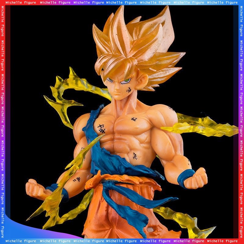 Figura de acción de Dragon Ball para niños, modelo de Anime de Son Goku Super Saiyan, 17cm/6,69 pulgadas, regalos coleccionables