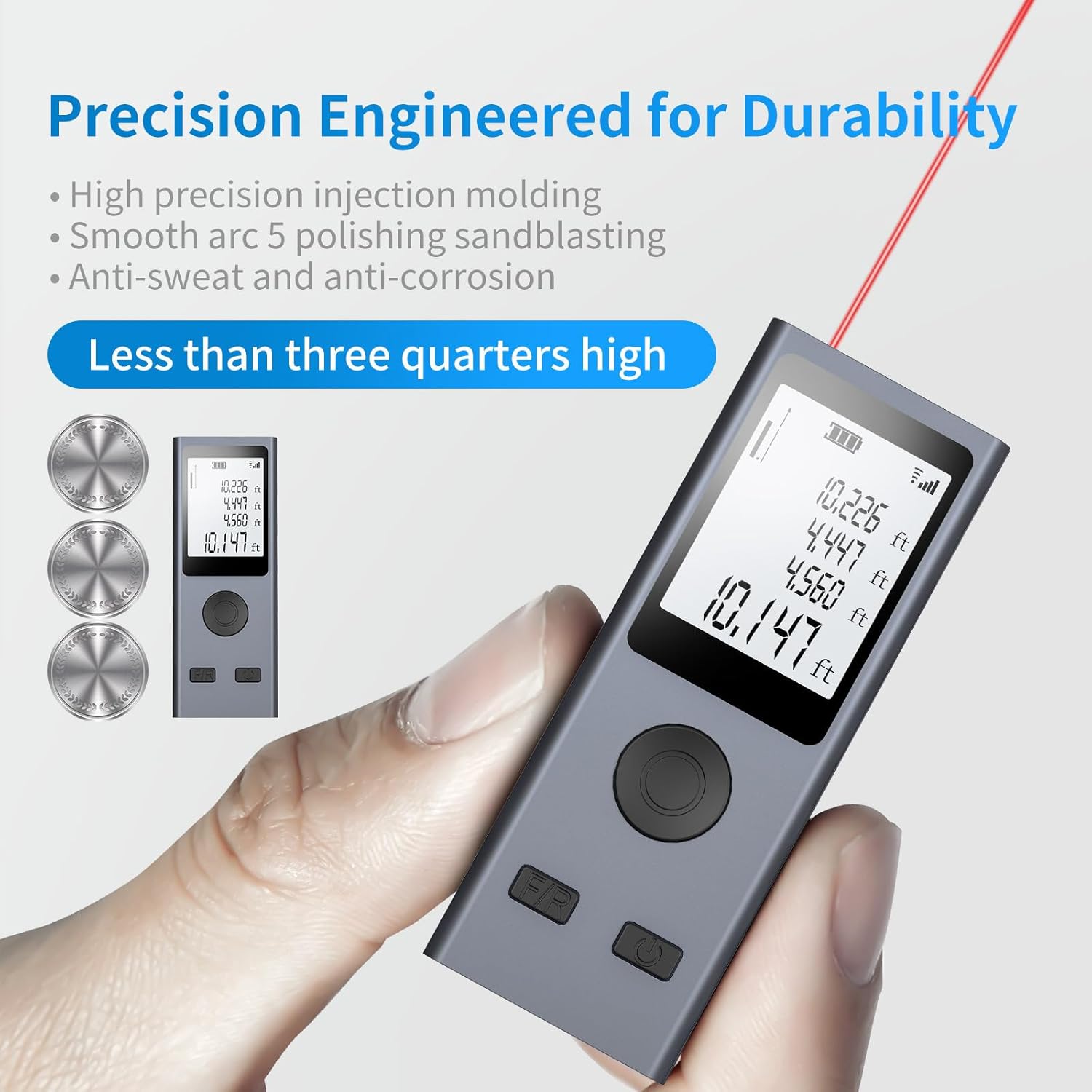 30M/50M Mini Smart Laser Entfernung Meter Messen Infrarot-entfernungsmesser USB Aufladbare Tragbare Handheld Laser Entfernungsmesser werkzeuge