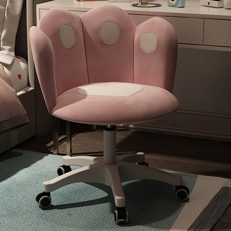 Kursi komputer meja kantor game, kursi makan eksekutif ergonomis Pink Gamer rumah XY50DC