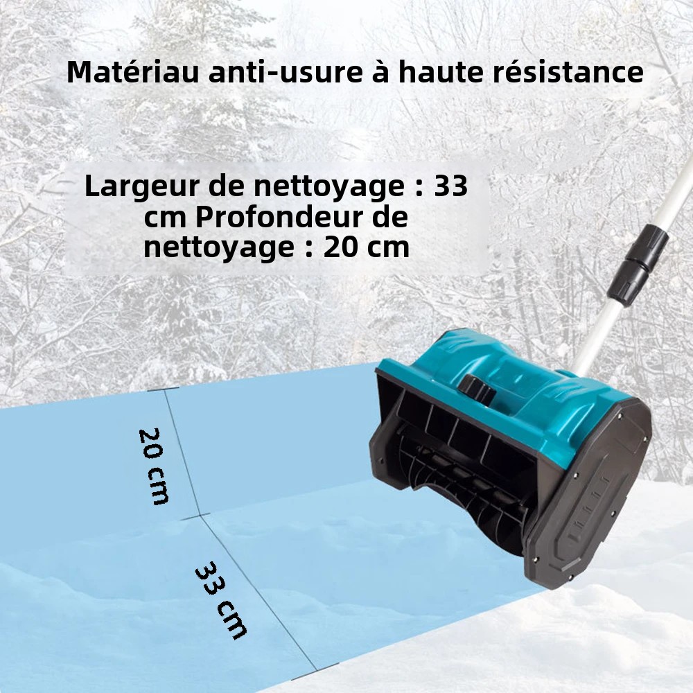 Nouveau chasse-neige électrique sans brosse d'hiver, balayeuse à neige électrique au Lithium, pelle à neige sans fil, cour rue pour batterie Makita