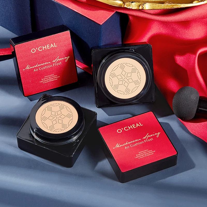 OCHEAL Mushroom Head BB Cream Foundation Cream voor gezichtsmake-up Concealerkussen voor gezichtsbasiscrème Make-upkussen Compact