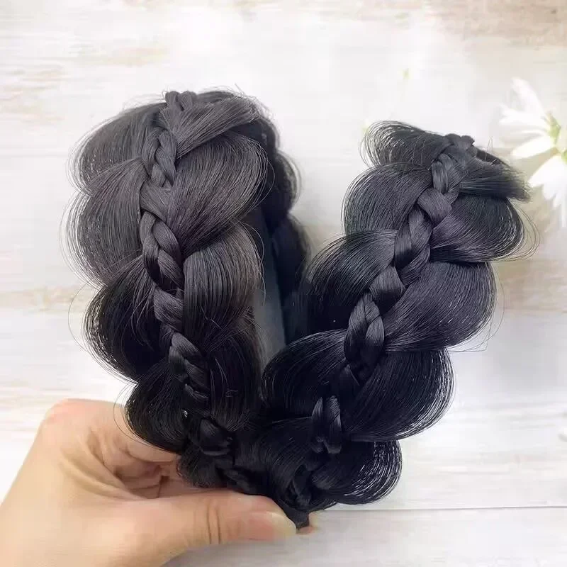 女性用ツイストヘッドバンド、ワイドフィッシュボーンブレード、手作りヘアバンド、レトロなヘッドフープ、スタイリングヘッドウェアアクセサリー、1個
