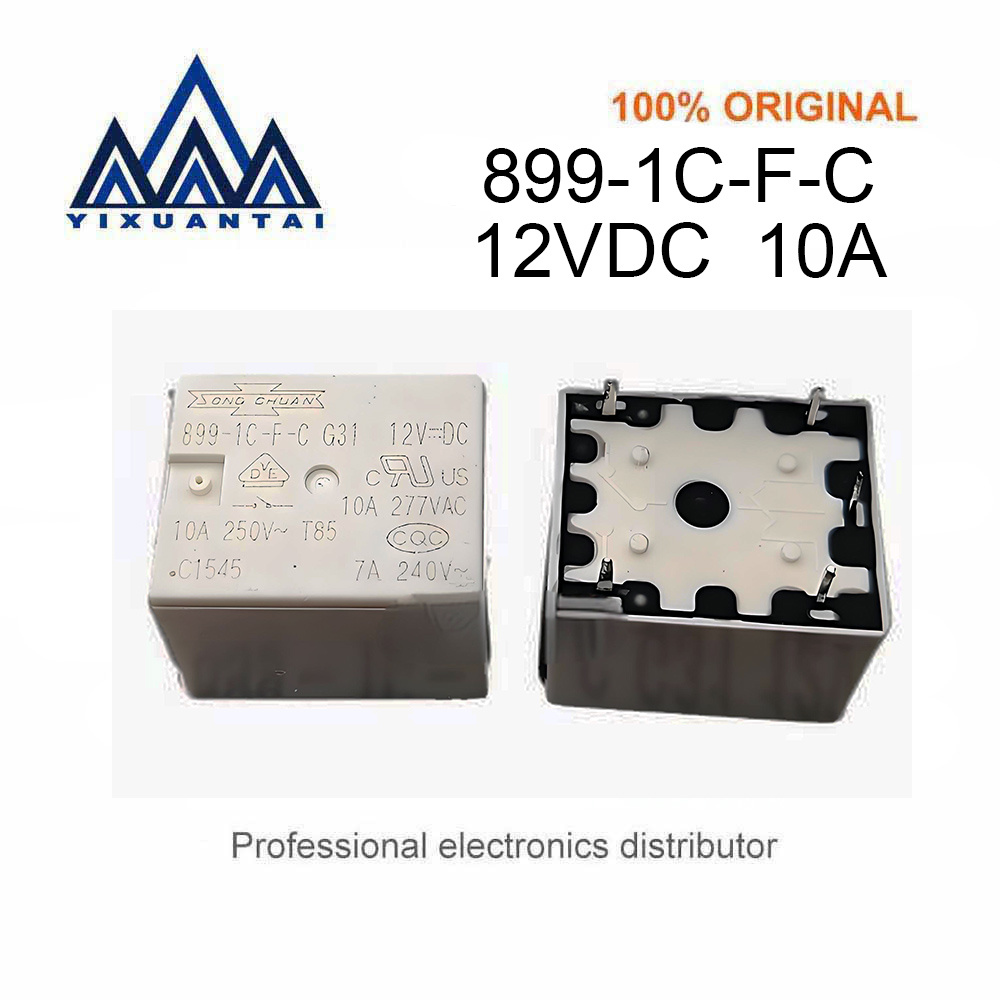 10pcs/Lot  899-1C-F-C  G31  12VDC relay 12V 10A 5-pin 899-1CH-F-C  New and Original