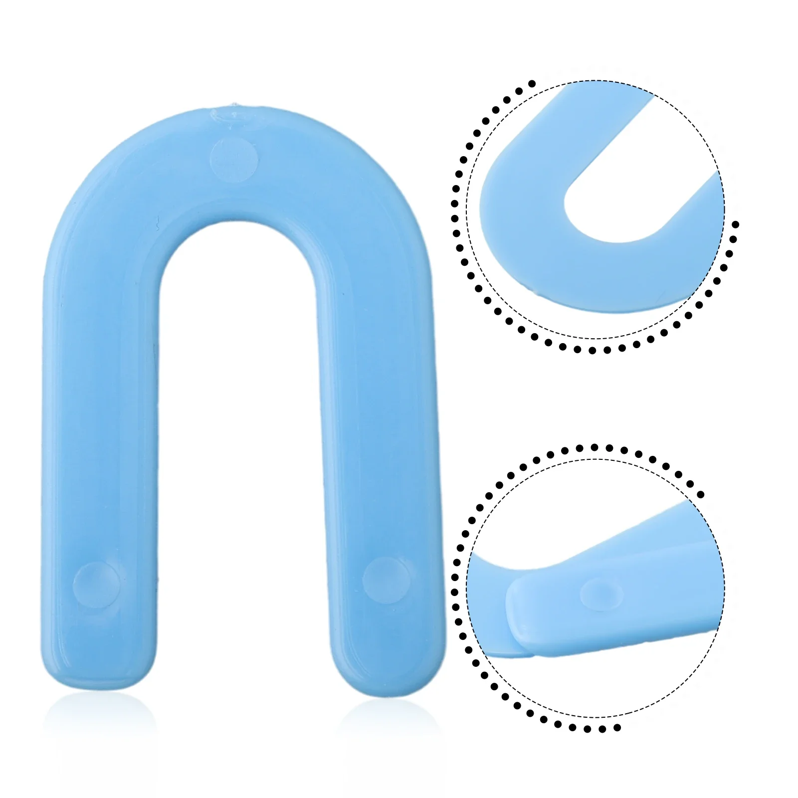 200 Pcs Horseshoe Shims Tile Spacers 1.7mm U-shaped PP Level Wedges Positioning Clips For Aligning Marble Granite Porcelain Tool