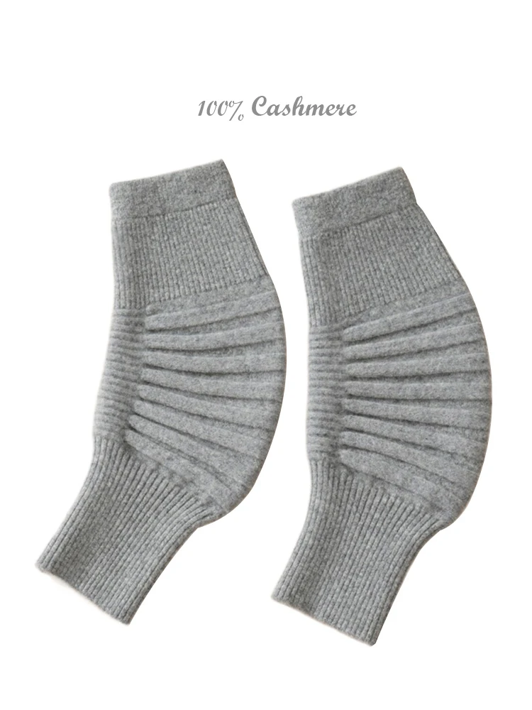 Ergonomis 100% caxemira unissex joelho manga inverno à prova de frio idosos joelhos aquecedores homens de malha joelheira protetores de joelho feminino