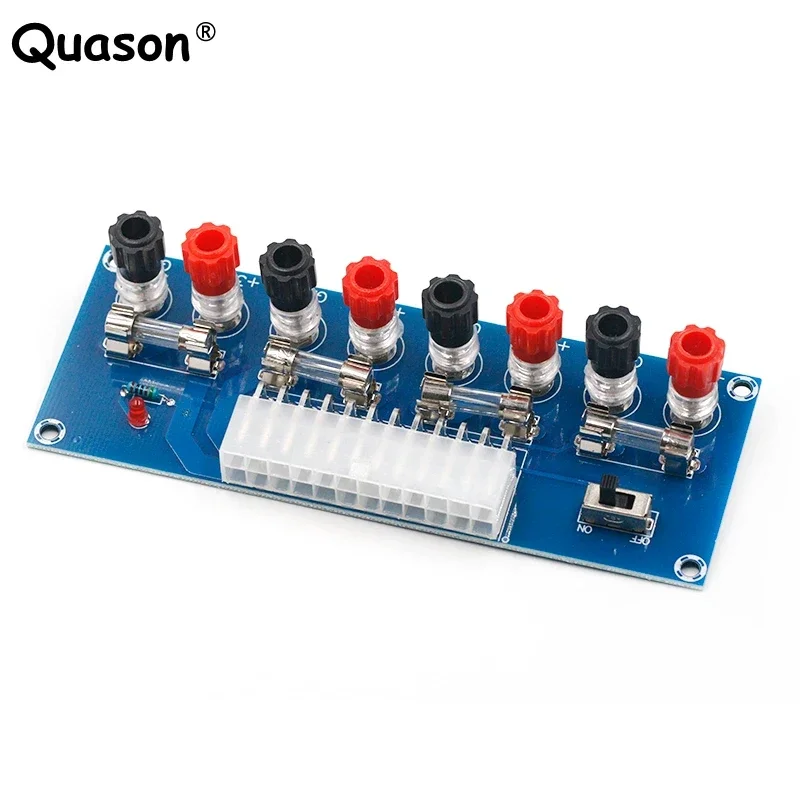 XH-M229 Máy Tính Khung Xe Điện ATX Chuyển Adapter Ban Cấp Nguồn Mạch Ổ Cắm Module 24Pin Đầu Ra 24 Chân