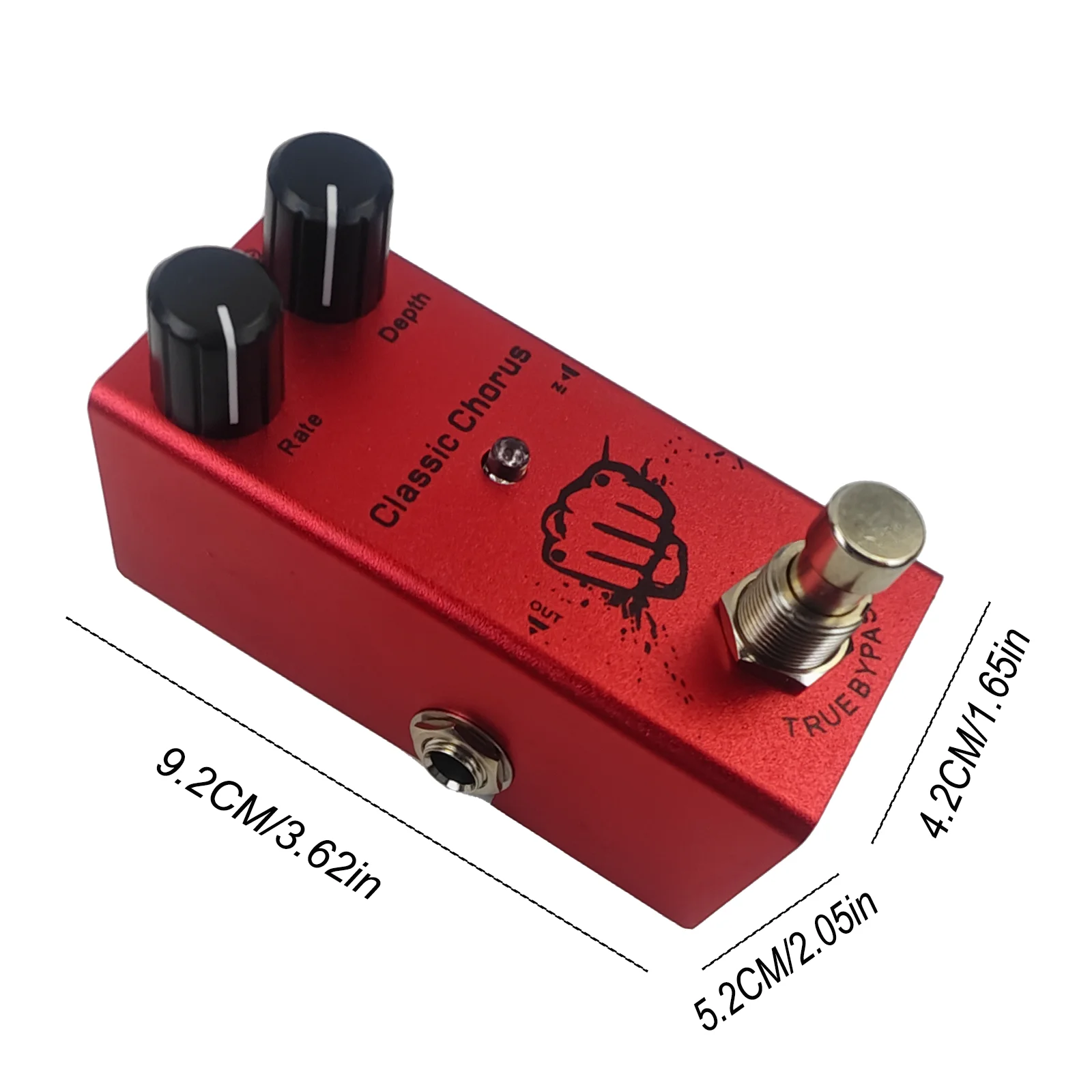 Mini pedale effetto chitarra elettrica Overdrive/Distortion Crunch/US Dream/Chorus/Fase vintage/Delay digitale/Tremolo