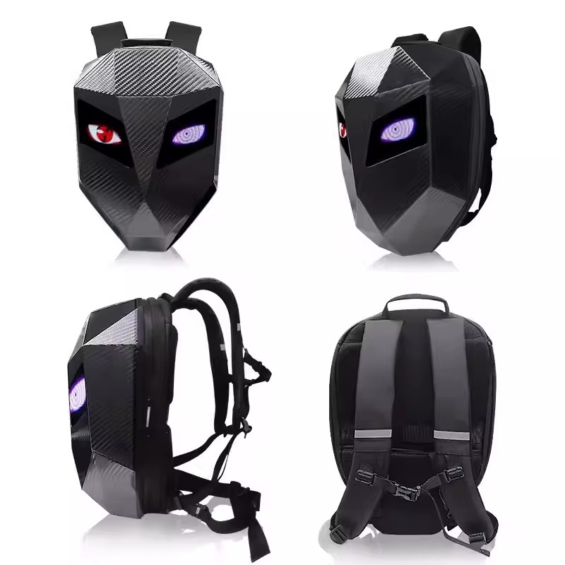 Plecak rowerowy LED Knight z oczkiem Kask motocyklowy Mochilas para motocicletas Wodoodporne torby na laptopy Saco Moto Tornister